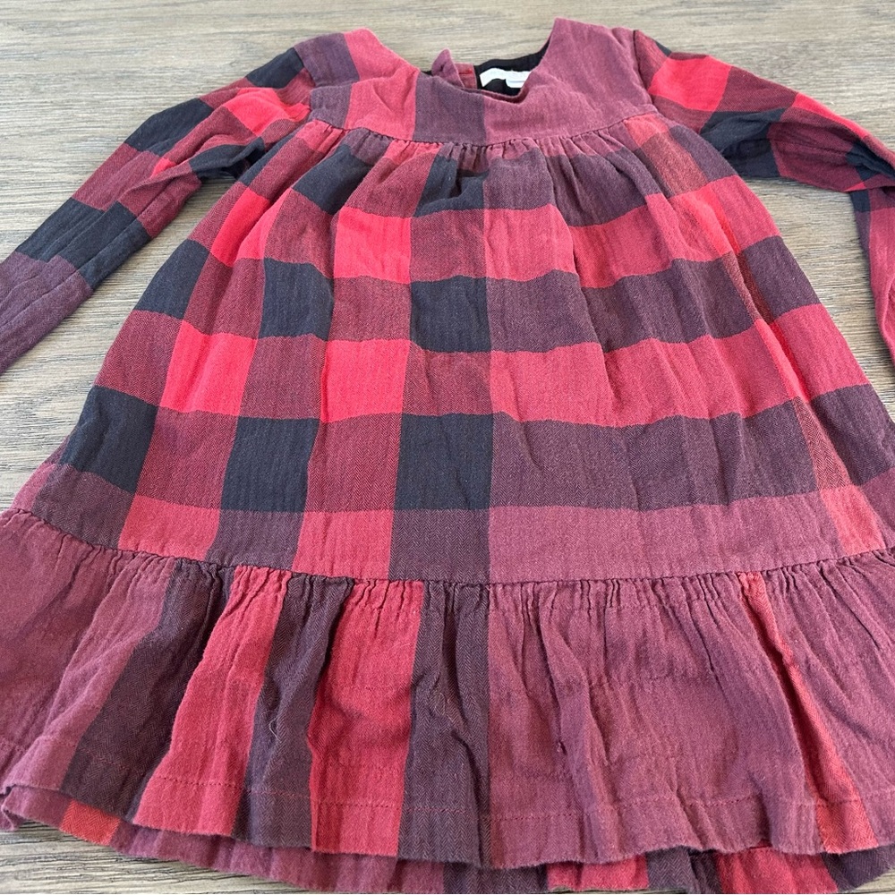 Burberry Red Checkered Dress 2T